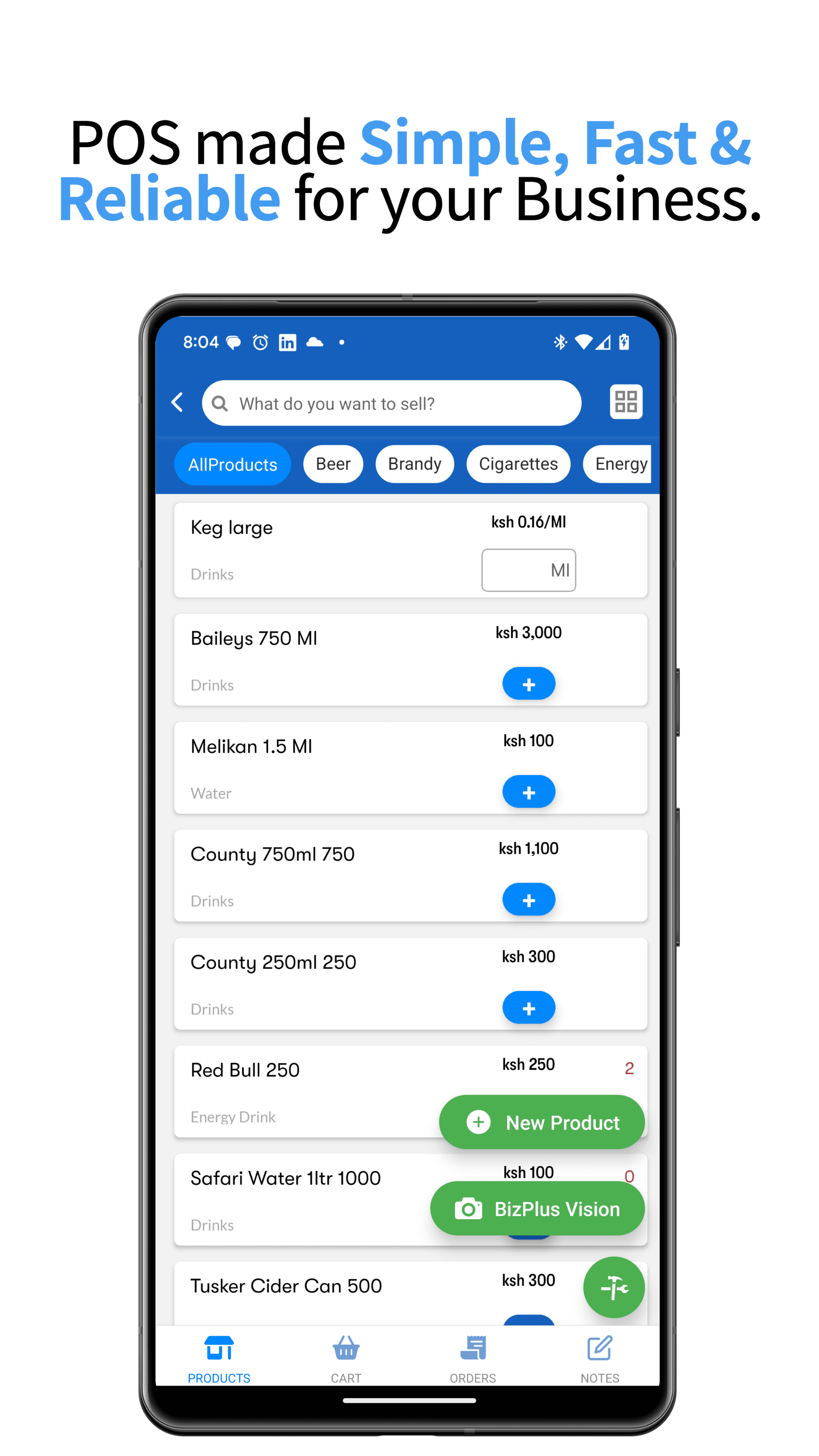 Bizplus Point of Sale System - Mobile App
